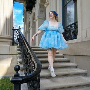 Head In the Clouds Selkie Puff Dress